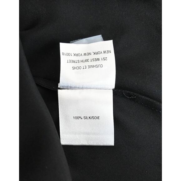 Cushnie Et Ochs | Black Cold Shoulder Ruffle Sleeve Blouse | Size 0 - Picture 5 of 5